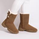 Ladies Berkshire Sheepskin Mid Boot Chestnut Extra Image 5 Preview